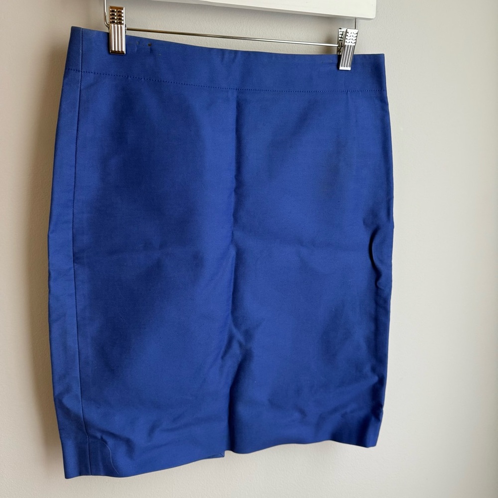 J. Crew Cobalt Pencil Skirt